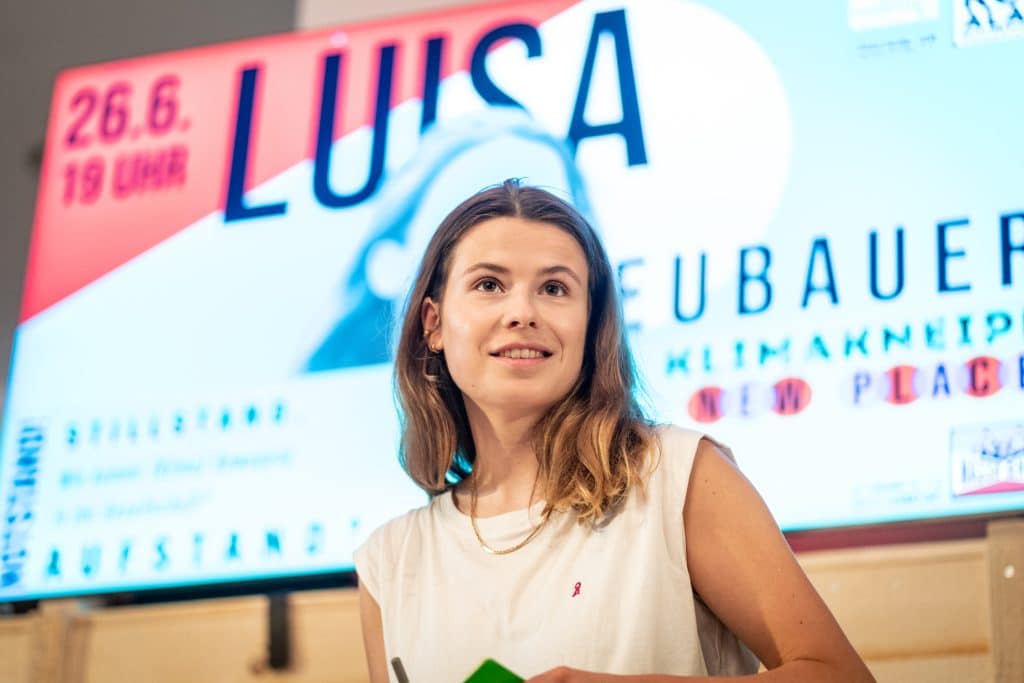 Luisa Neubauer in Frankfurt
