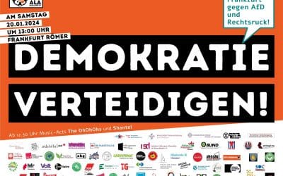 Defend democracy – Frankfurt against AfD and shift to the right!