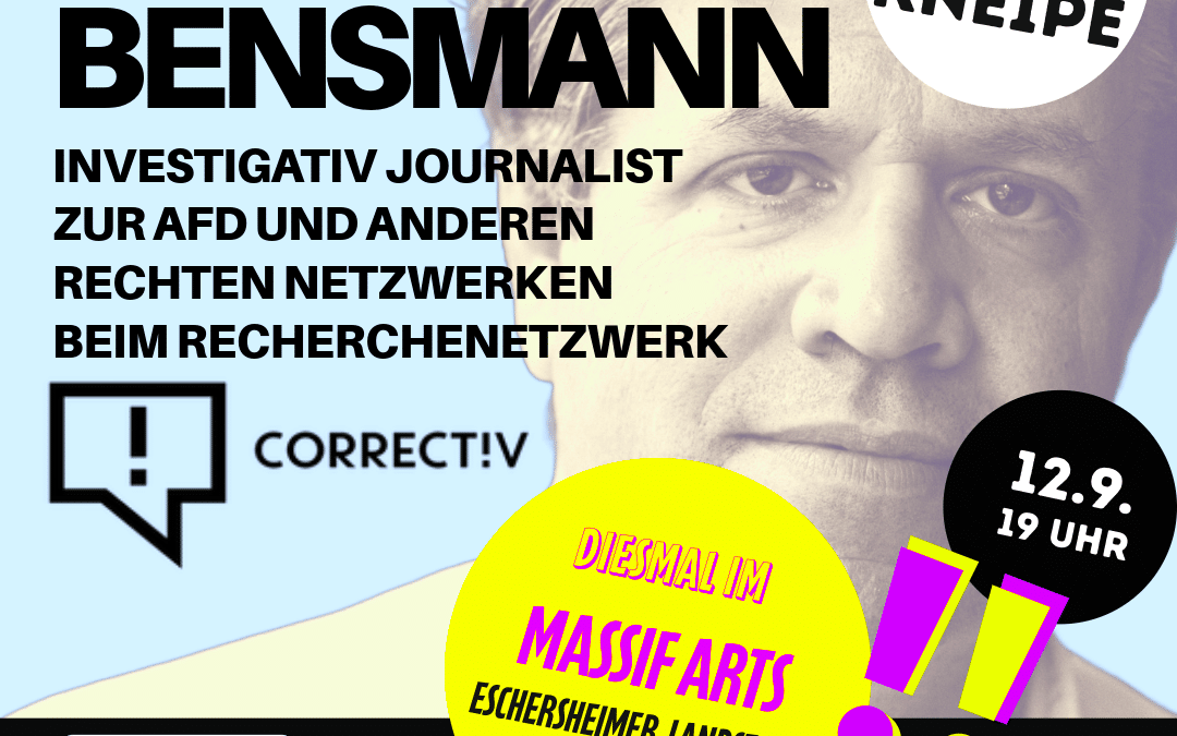 KlimaKneipe mit Marcus Bensmann, Investigativ-Journalist